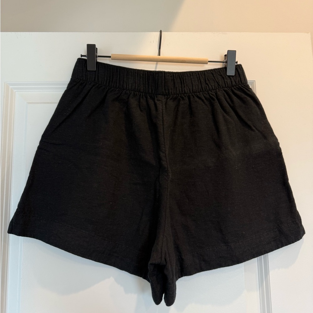 Abercrombie Black Linen Shorts